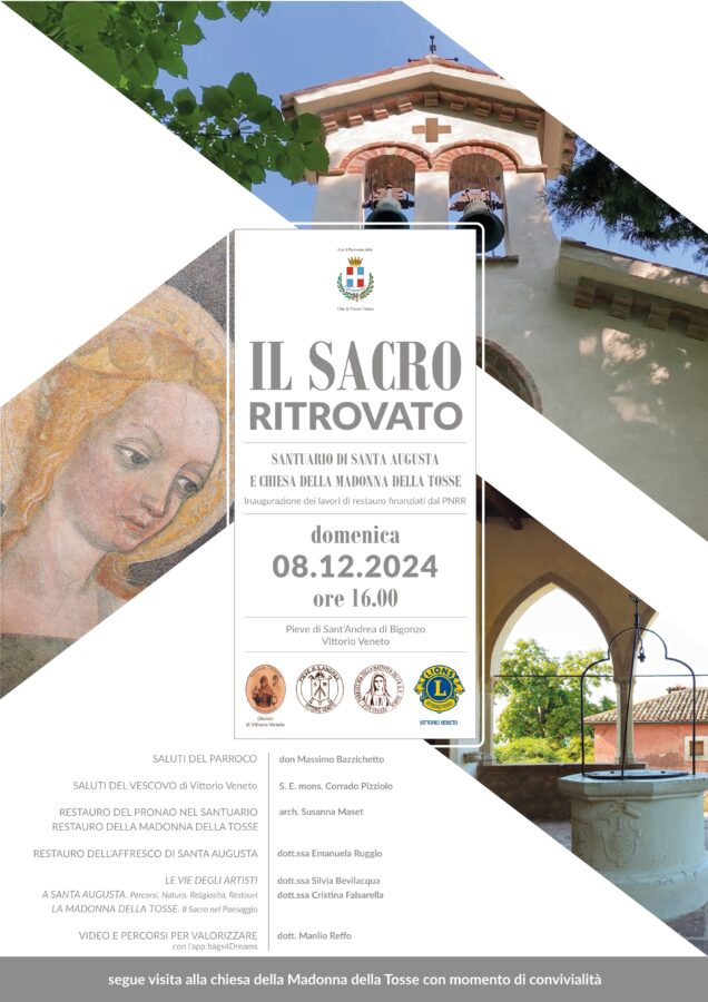 Locandina Inaugurazione dei lavori di restauro finanziati dal PNRR “Il Sacro Ritrovato”